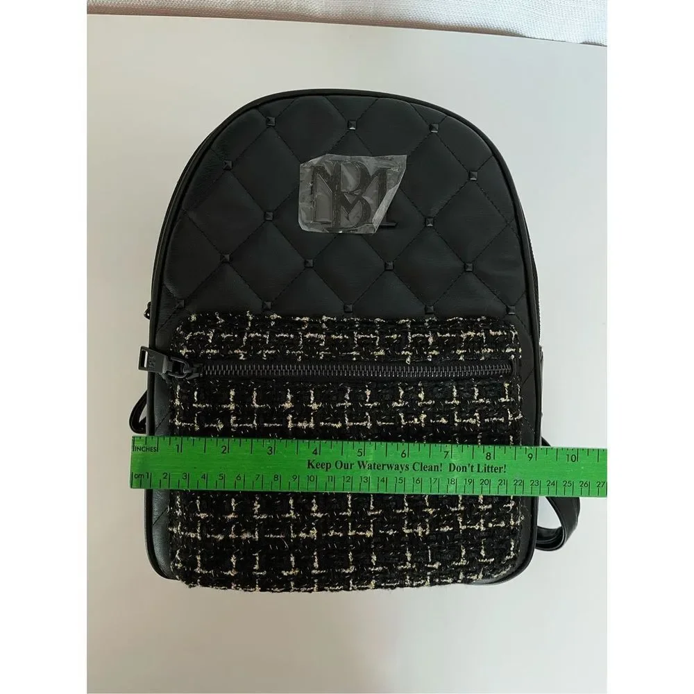 NWT Badgley Mischka Diamond -Quilted Nylon Backpack